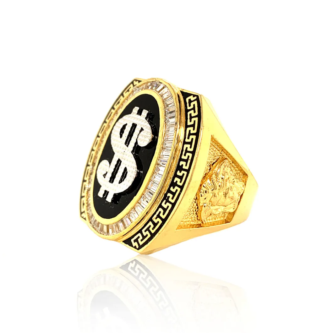 Men's Hip Hop Big Dollar Sign Fashion Jewelry Ring