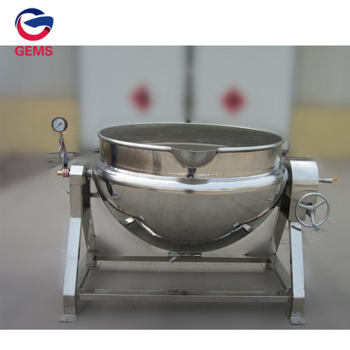 Potato Boiling Cheese Making Jacketed Kettle With Agitador