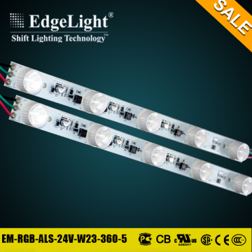 Edgelight Fashinable design aluminum rgb vertical led strip for trade show display