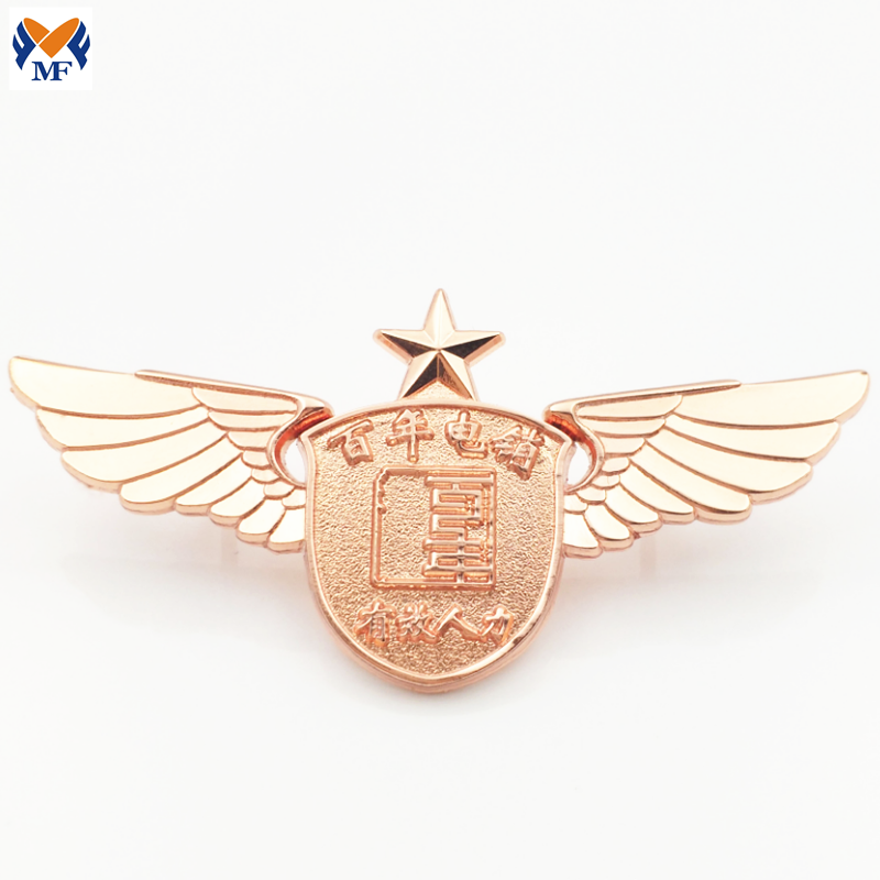 Metal Customized Gold Airline Pilot Wings Pin