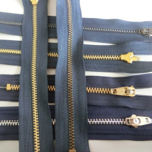 metal/nylon double ended zipper