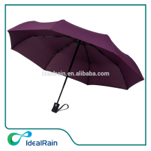 Maroon Telescoping Open Close Travel Umbrella