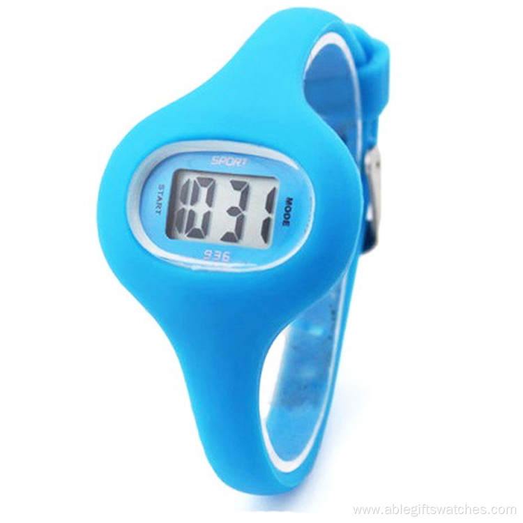 Silicone Thin Strap Digital Watch for Kids