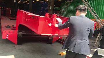 low platform semi lowbed truck trailer