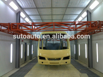Bus paint spraying booth