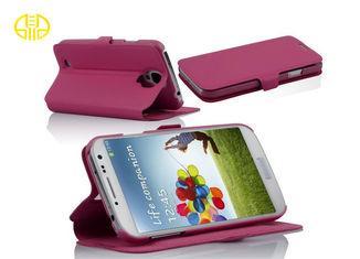 Red cell phone protection cases wallet for Samsung I9500 S4