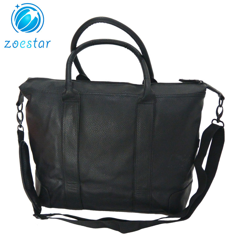 Fashion PU Leather Tote Handbag with Detachable Shoulder Strap Travel Daily Bag