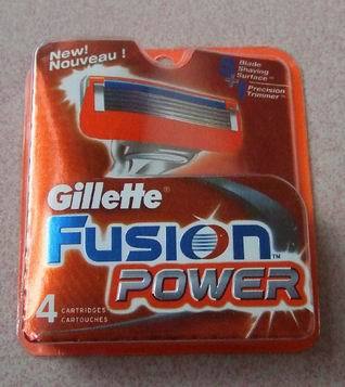 Gillette Fusion razor blade