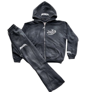 High Quality French Terry Custom Tracksuits for Men: Hoodie, Sweatpants, and Joggers