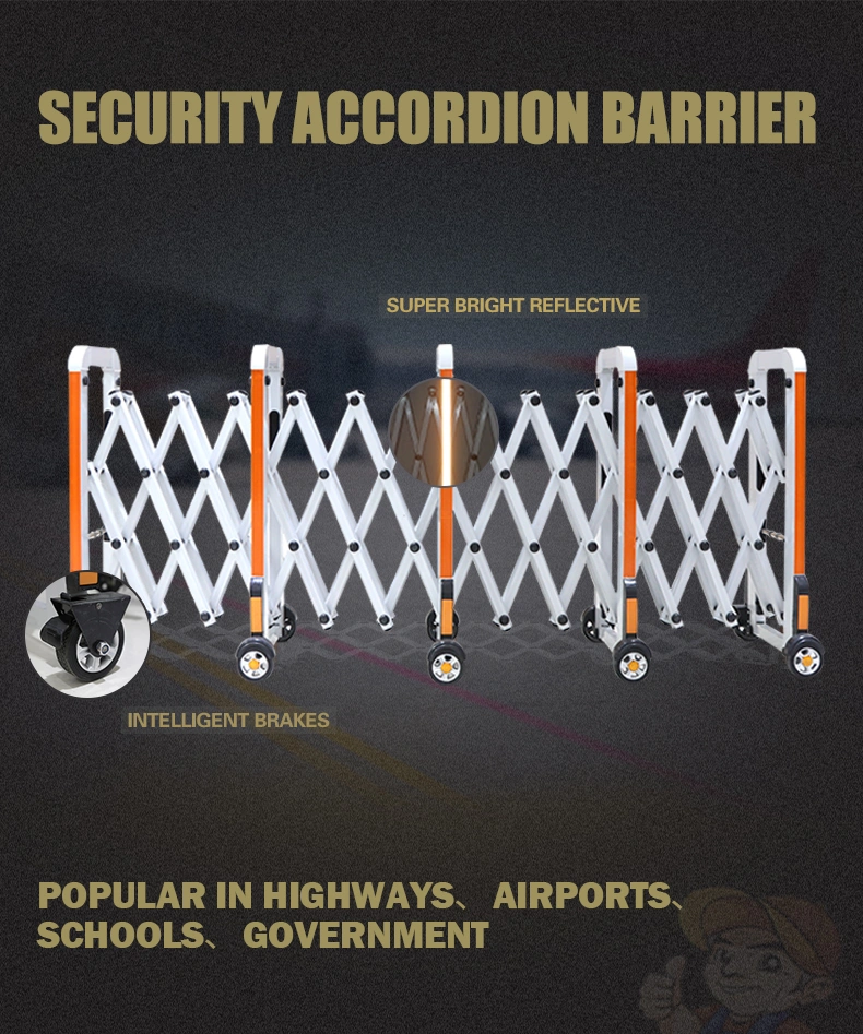 Retractable Aluminum Alloy Road Safety Barrier