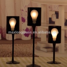 Handmade glass bulb shape candle stand