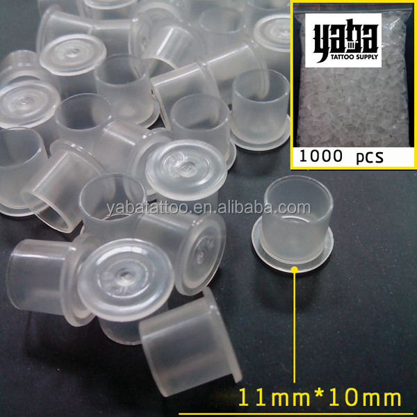 1000pc/bottle S/M/L/XL Plastic Disposable Tattoo TOP HAT Ink Cups Clear Holder Container Cap
