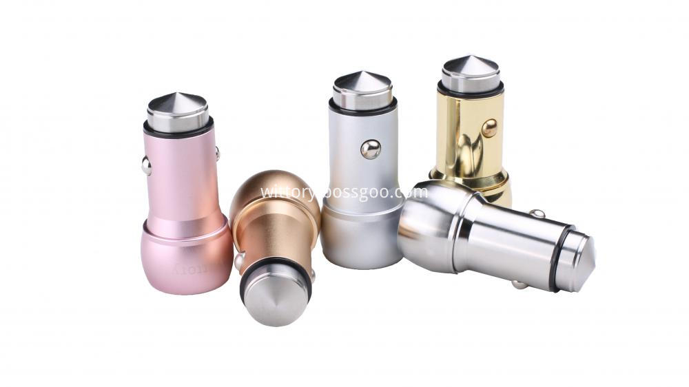 SAFETY ROSE GOLD  CAR CHARGER