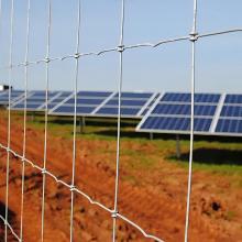 solar field knot wire fence