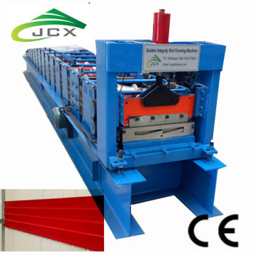 Exterior cladding sheet roll forming machine