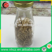 Gold medium Paper Clip in Jar
