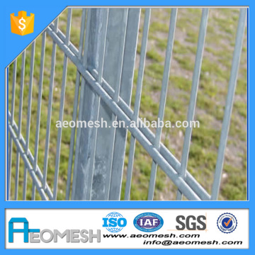 Welded mesh double wire fence pvc coated wire mesh fence double loop fence