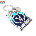 Metal Custom Engraved Logo Enamel Paint Keychain