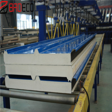 Heat Insulation 50mm PU Foam Styrofoam Roof Sandwich Panels