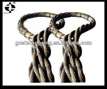Oiled spliced steel wire rope sling
