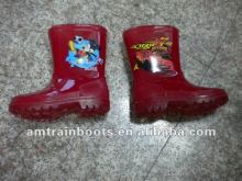 kids red rain boots