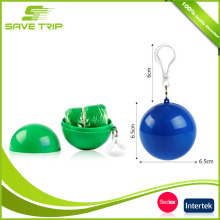 Poncho Ball with keyring, Promotional Poncho Raincoat