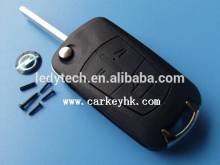 Wholesale original 20pcs/lot Opel 3 buttons floding remote contral shell case car key with HU100 blade