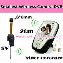 2.4G Smallest Wireless Camera with 2.5inch LCD DVR Receiver