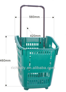 Export 50L Plastic Native Baskets in Bulk with wheels