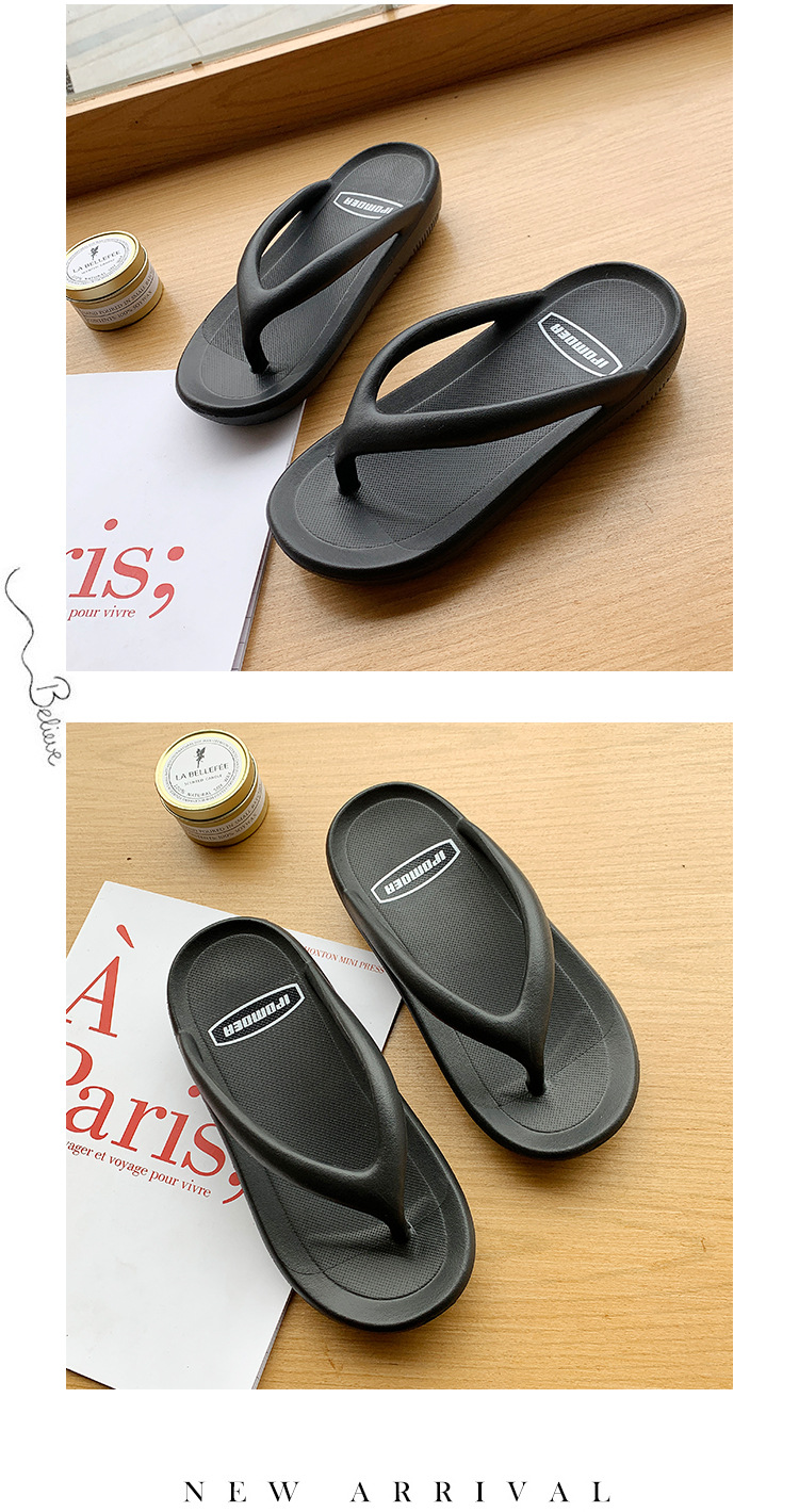 2021 summer causal Flip Flop Slipper Beach Outdoor Slipper women Platform shoes slipper PVC Women Flip Flop