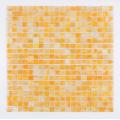 Mosaico de bayas de miel efecto arenisca naranja molido