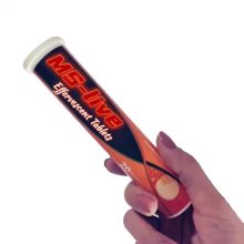 Factory Direct Plastic Effervescent Bottle Tubes with Spiral Caps (Black)