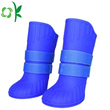 Botas para perros de silicona antideslizante lluvia zapatos impermeables para mascotas