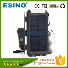 With Compass Solar Powered Power Bank Mobile Solar Charger Solar Power Beacon Light