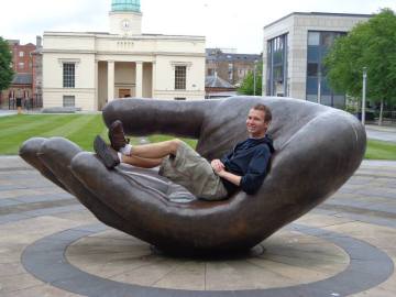 garden decoration copper sculpture metal craft open hand sculptures