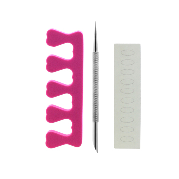 Wholesale Manicure Set with Nail Pusher, Sandpaper & Toe Separator