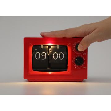 Horloge de la télévision à petite taille avec lumière