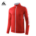 Volledig zip polyester atletisch hardloopjasje jas