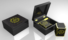 Glossy High Piano Lacquer Wooden Tea Box