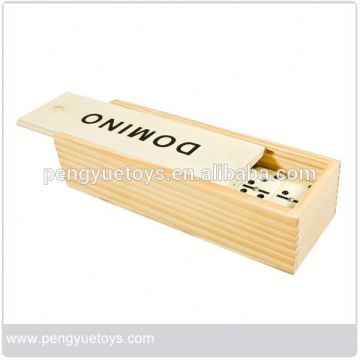 domino in wooden box ,new design domino,wood domino for children