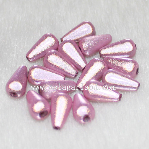 Καλύτερα Loose Acrylic Miracle Oval Beads Teardrop Spacer Bead Charms