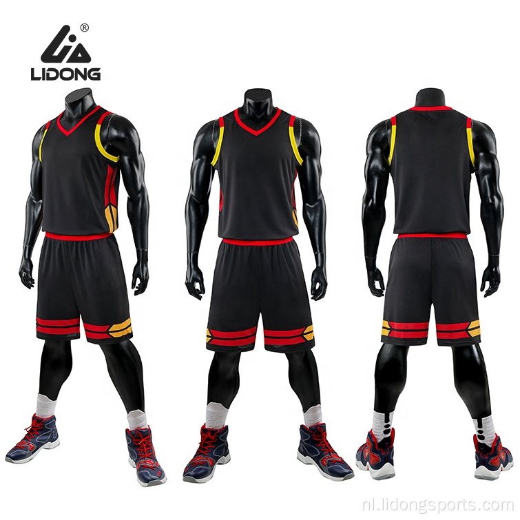 Unieke basketbal jersey ontwerp basketbal uniform groothandel