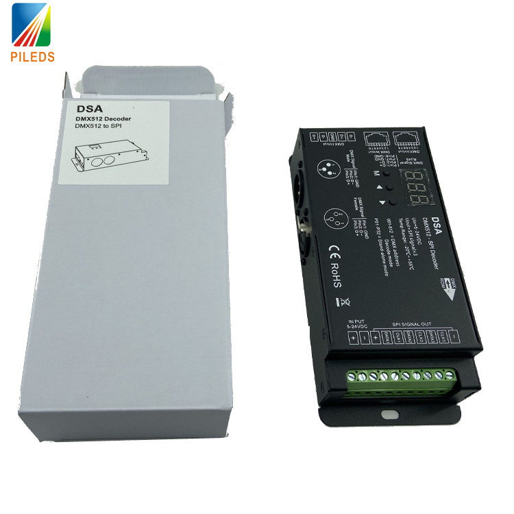 DMX TO SPI decoder LED DMX DECODER dmx512 controller LED Controller for WS2811,WS2812B,TM1804,TM1809,TM1812 led pixel strips