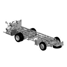 8 meters 10m chassis for tourist bus with luggage compartment frame chassis bus dongfeng