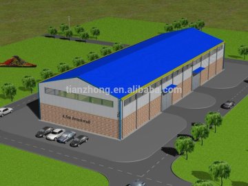 High quality steel structure warehouse drawings design