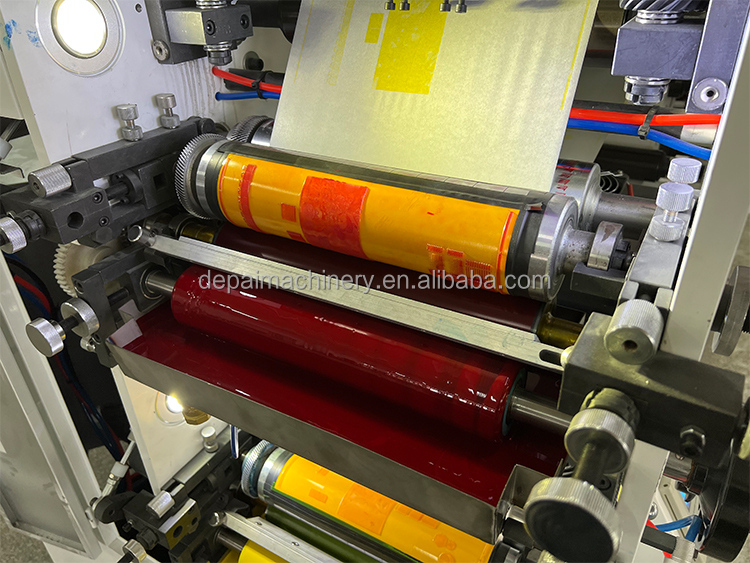 2 Color 320mm Flexo Sticker Paper Label Roll To Roll Printing, High ...