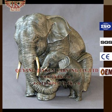 garden scupture bronze elephant sculpture