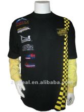 Promotion 100%cotton single jersey men's racing team t-shirts