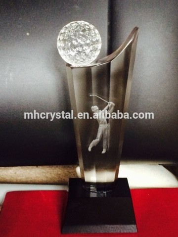 Optical Crystal Golf Award Trophy MH-J0718