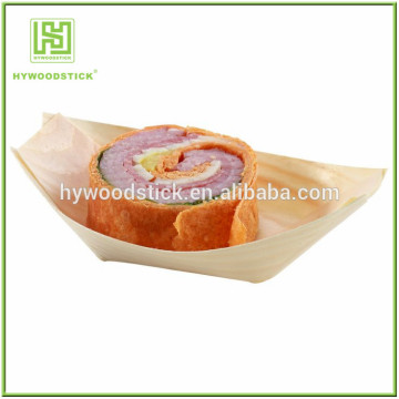 Alibaba Hot Selling Restaurant Pasta Holder Wooden Sushi Boat